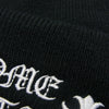 CHROME HEARTS クロムハーツ（原本無） WOOL WATCH CAP ロゴ刺繍 ビーニー ニット キャップ 帽子 ブラック系 ONE SIZE 23cm【中古】
