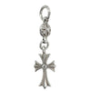 CHROME HEARTS クロムハーツ（原本無） 1B TNY CH CRS 1DIA 1ボール タイニー CHクロス アフター 1ダイヤ チャーム ペンダント トップ シルバー系【中古】