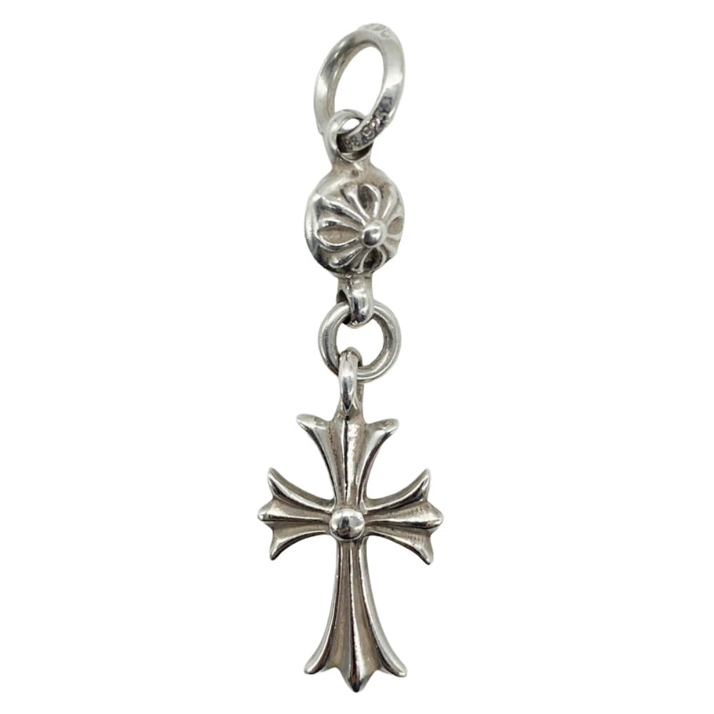 CHROME HEARTS クロムハーツ（原本無） 1B TNY CH CRS 1DIA 1ボール タイニー CHクロス アフター 1ダイヤ チャーム ペンダント トップ シルバー系【中古】