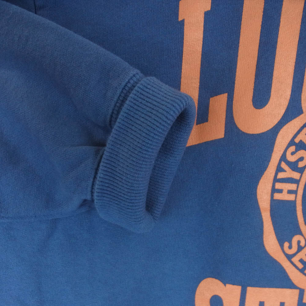 HYSTERIC GLAMOUR ヒステリックグラマー 25AW 02253CS02 LUCIFER STUDIO ルシファースタジオ クルーネック スウェット トレーナー ネイビー系 L【中古】