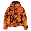DSQUARED2 ディースクエアード 21AW S71AN0305 カモ柄 カモフラ 迷彩 ダウン フーディー ジャケット オレンジ系 50【中古】