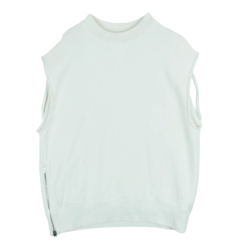 チノー 22SS 22SCU002 スリーブレス スウェット プルオーバー コットン 日本製 ホワイト系 36【中古】