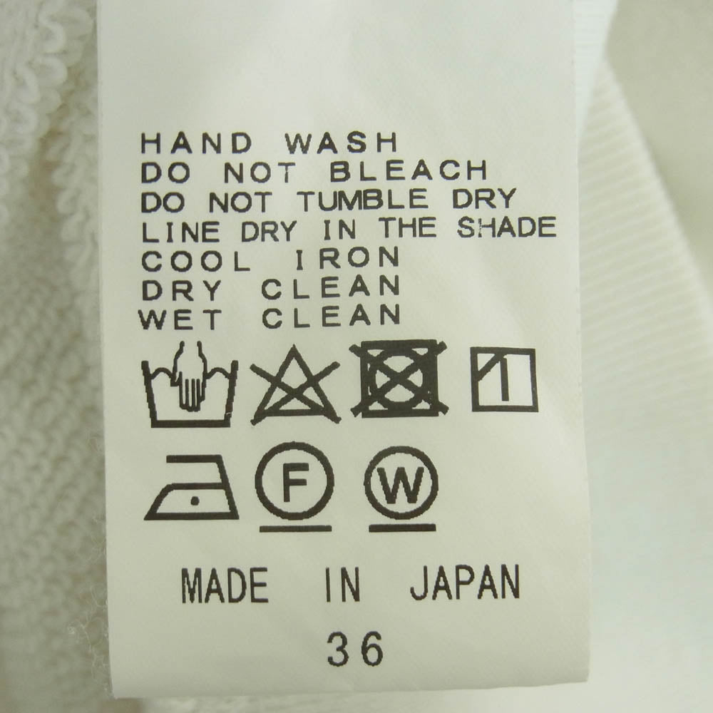 チノー 22SS 22SCU002 スリーブレス スウェット プルオーバー コットン 日本製 ホワイト系 36【中古】