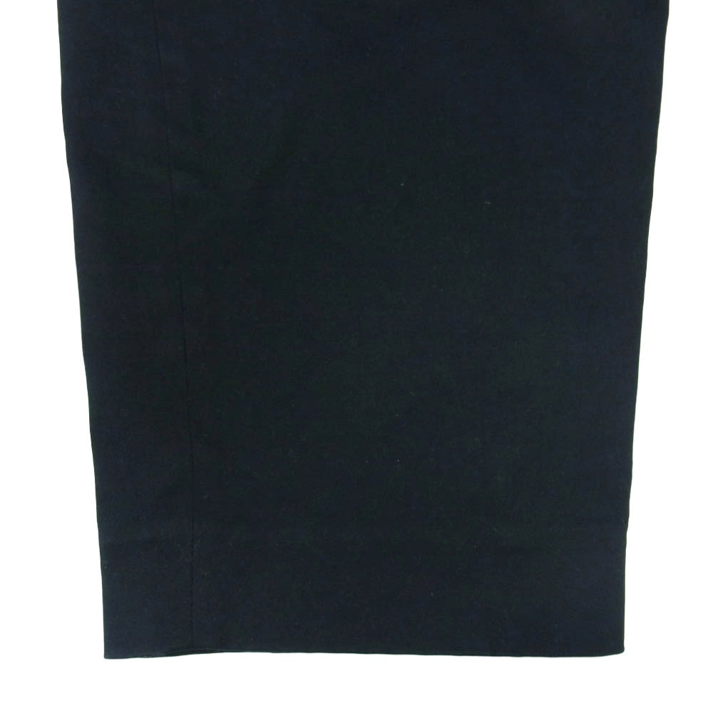 スタジオニコルソン 1タック ベルテッド モールスキン クロップド パンツ ダークネイビー系 00【中古】