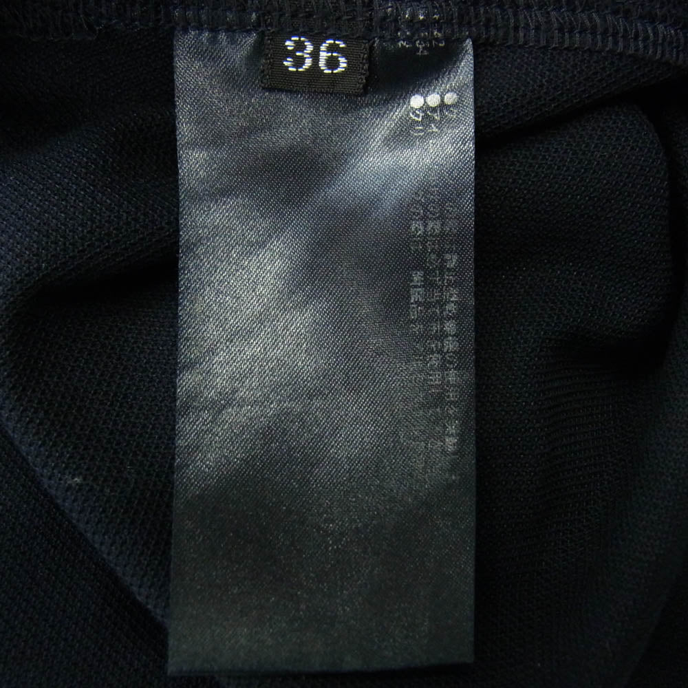 THE RERACS ザリラクス バックボタン スタンドカラー 半袖 ワンピース ブラック系 36【中古】