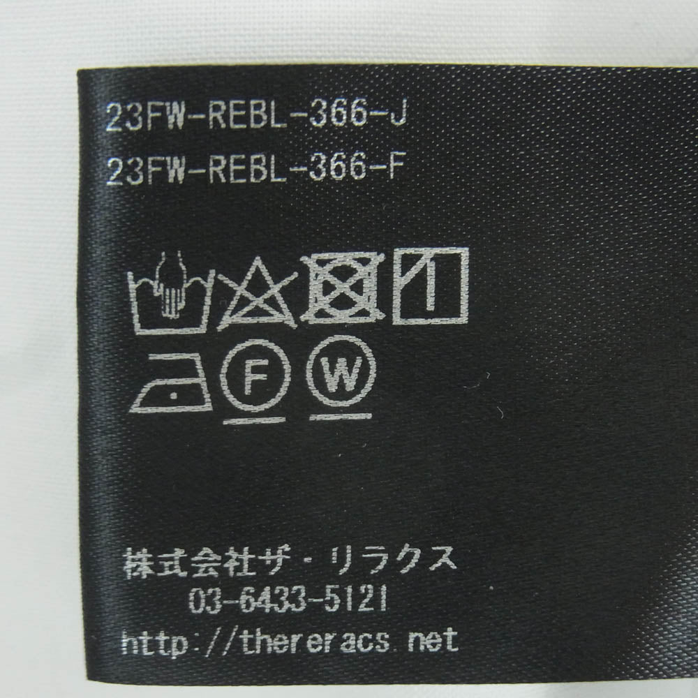 THE RERACS ザリラクス 23AW 23FW-REBL-366-J THE PERFECT SHIRT ザ・パーフェクト レギュラーカラー 長袖 シャツ ホワイト系 48【中古】