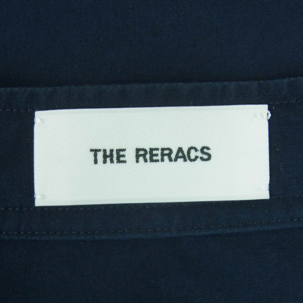 THE RERACS ザリラクス 22SS 22SS-REBL-292-J THE PLACKET SHIRT スタンドカラー 長袖 シャツ ネイビー系 48【中古】