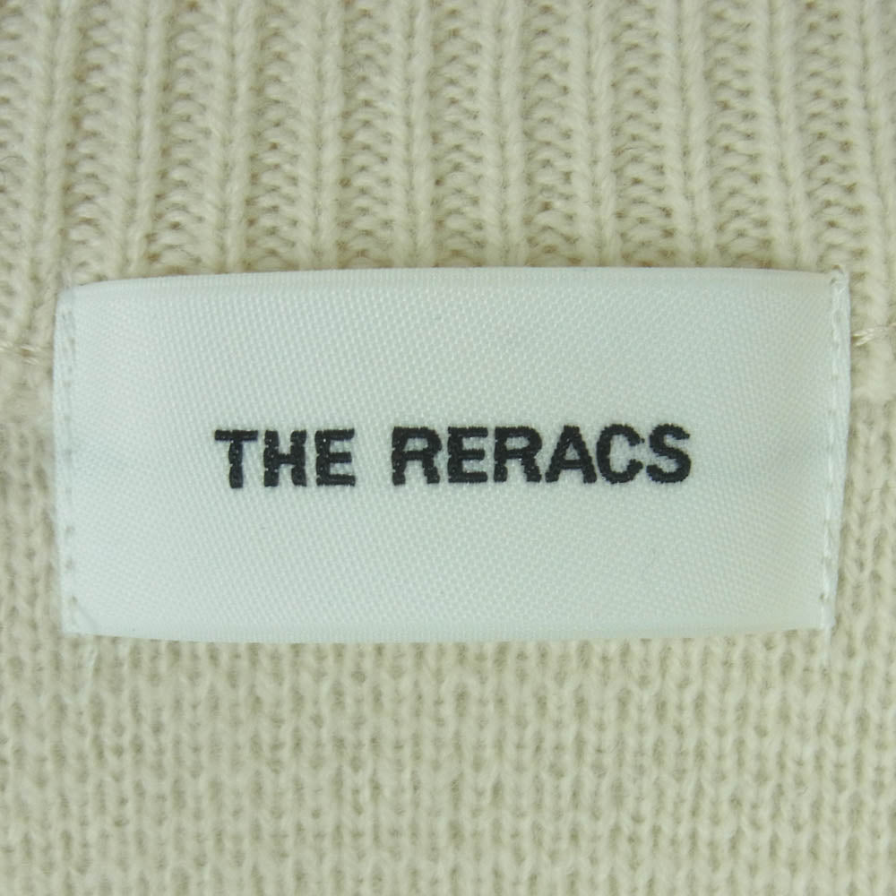 THE RERACS ザリラクス 24AW 24FW-REKN-376-J V NECK KNIT VEST Vネック ニット ベスト ホワイト系 FREE【中古】