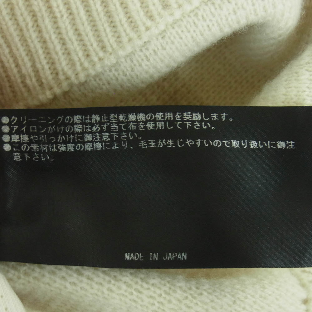 THE RERACS ザリラクス 24AW 24FW-REKN-376-J V NECK KNIT VEST Vネック ニット ベスト ホワイト系 FREE【中古】