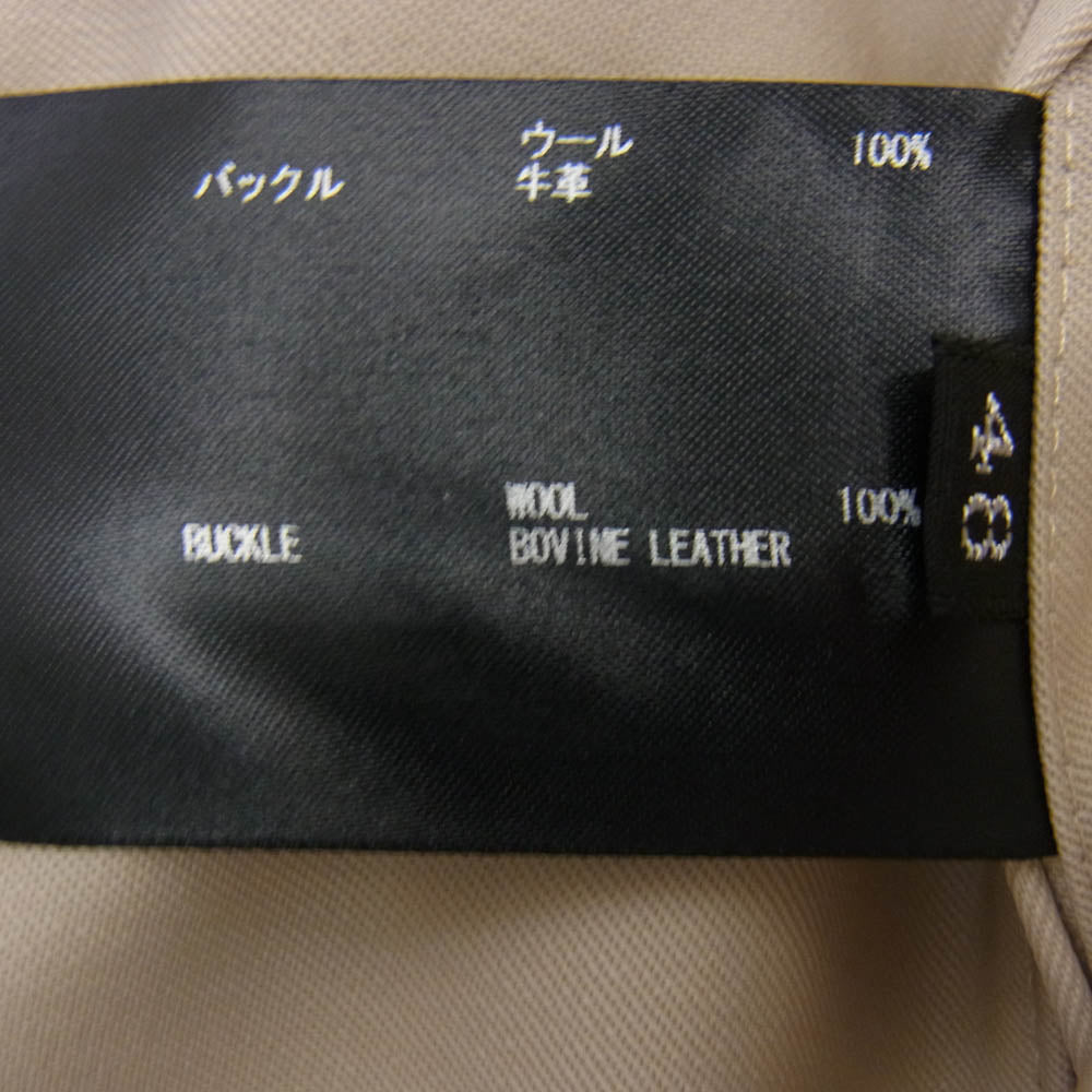 THE RERACS ザリラクス 24SS 24SS-REPT-197-J GURKHA PANTS グルカパンツ ベージュ系 48【中古】