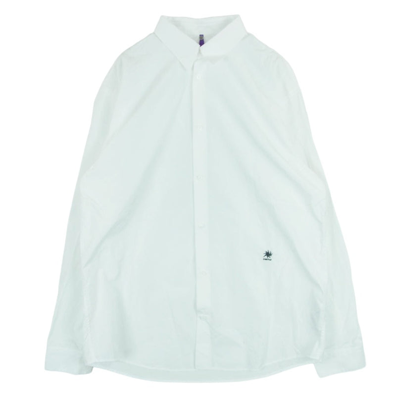 OAMC オーエーエムシー 23SS 23E28OAU54 MARK SHIRT フォトプリント パッチ 長袖 シャツ ルーマニア製 ホワイト系 L【中古】