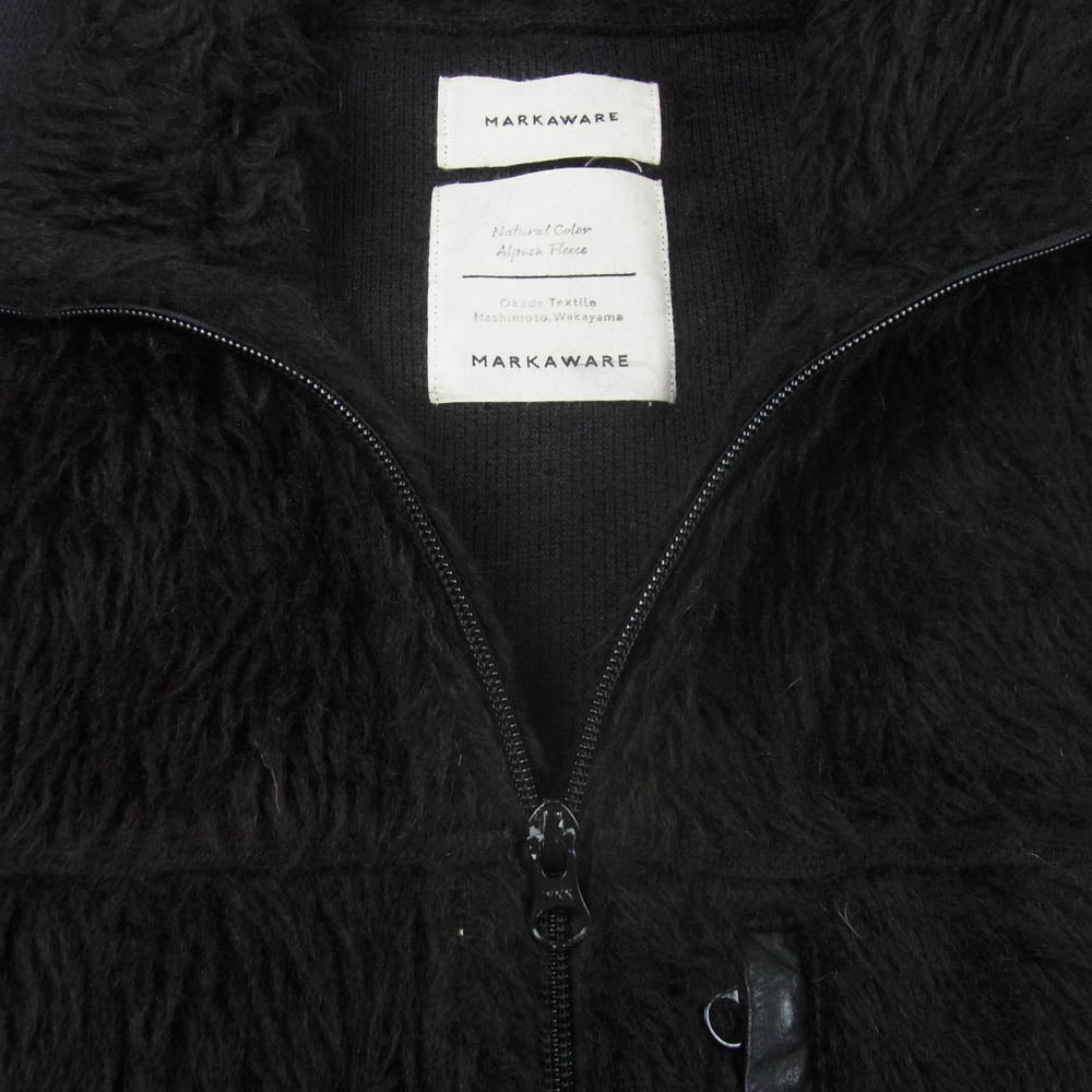 markaware マーカウェア ALPACA FLEECE VEST アルパカフリース ベスト ダークブラウン系 1【中古】