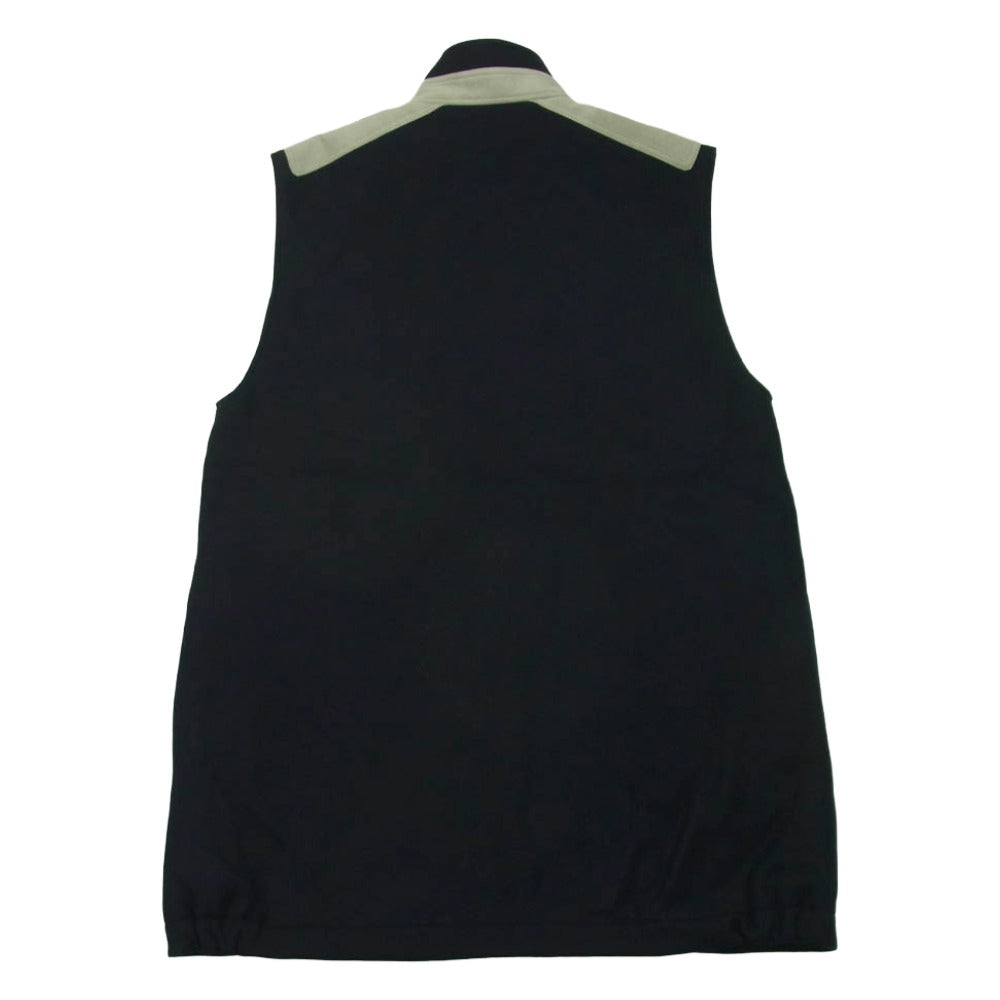 THE RERACS ザリラクス 23AW 23FW-REBL-384L-K エルボーレザーパッチ 裏地キルティング ウール ジレ ベスト ダークネイビー系 F【中古】