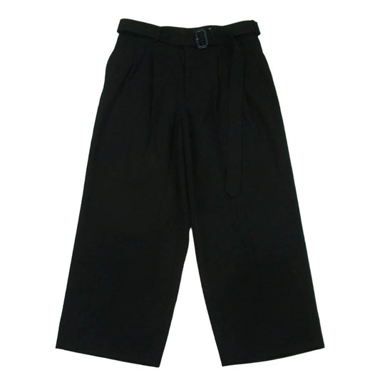 THE RERACS ザリラクス 24AW 24FW-REPT-221-J THE SLACKS NO TUCK STRAIGHT ノータック ストレート スラックス パンツ ブラック系 48【中古】