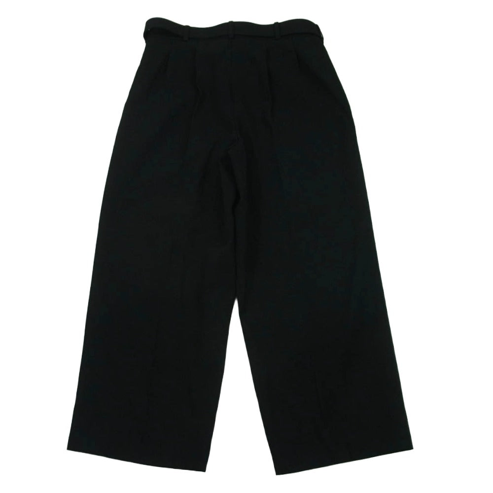 THE RERACS ザリラクス 24AW 24FW-REPT-221-J THE SLACKS NO TUCK STRAIGHT ノータック ストレート スラックス パンツ ブラック系 48【中古】