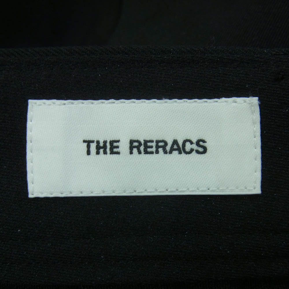 THE RERACS ザリラクス 24AW 24FW-REPT-221-J THE SLACKS NO TUCK STRAIGHT ノータック ストレート スラックス パンツ ブラック系 48【中古】