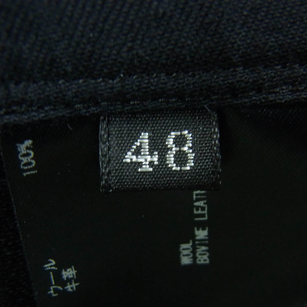 THE RERACS ザリラクス 24AW 24FW-REPT-221-J THE SLACKS NO TUCK STRAIGHT ノータック ストレート スラックス パンツ ブラック系 48【中古】