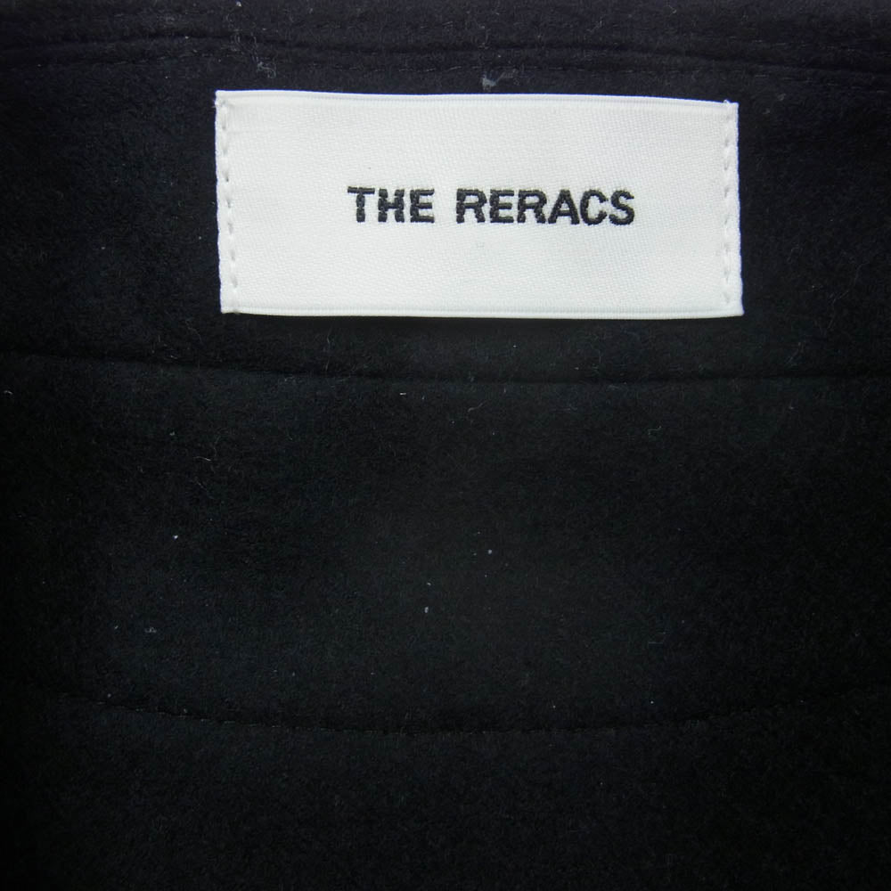 THE RERACS ザリラクス 24AW 24FW-REBL-439-J HALF ZIP PULLOVER SHIRT ハーフジップ ウール プルオーバー シャツ ブラック系 48【中古】