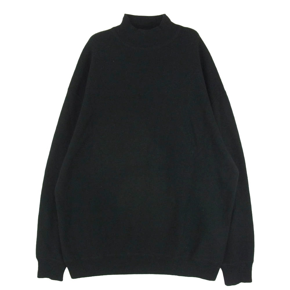 GRAPHPAPER グラフペーパー BD14102 カシミヤ混 シルク モックネック ニット セーター ブラック系 FREE【中古】