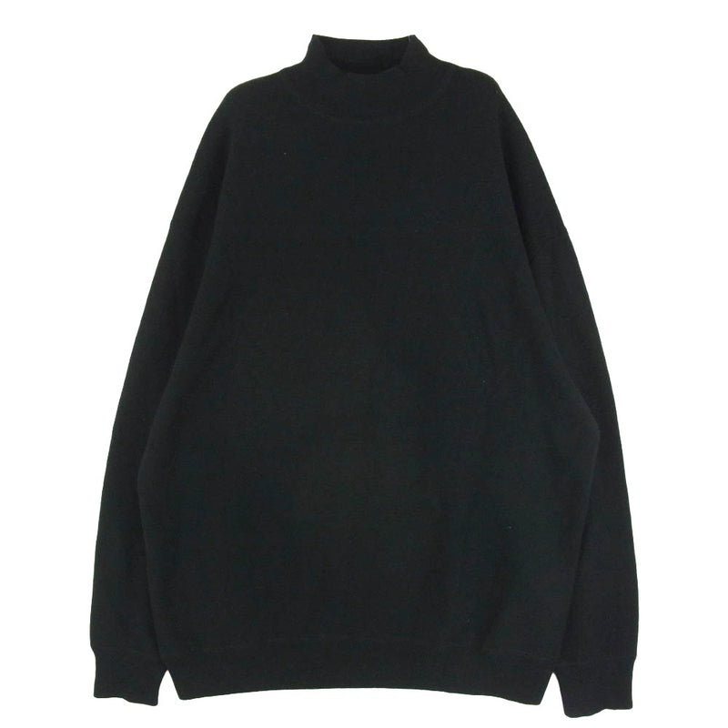GRAPHPAPER グラフペーパー BD14102 カシミヤ混 シルク モックネック ニット セーター ブラック系 FREE【中古】