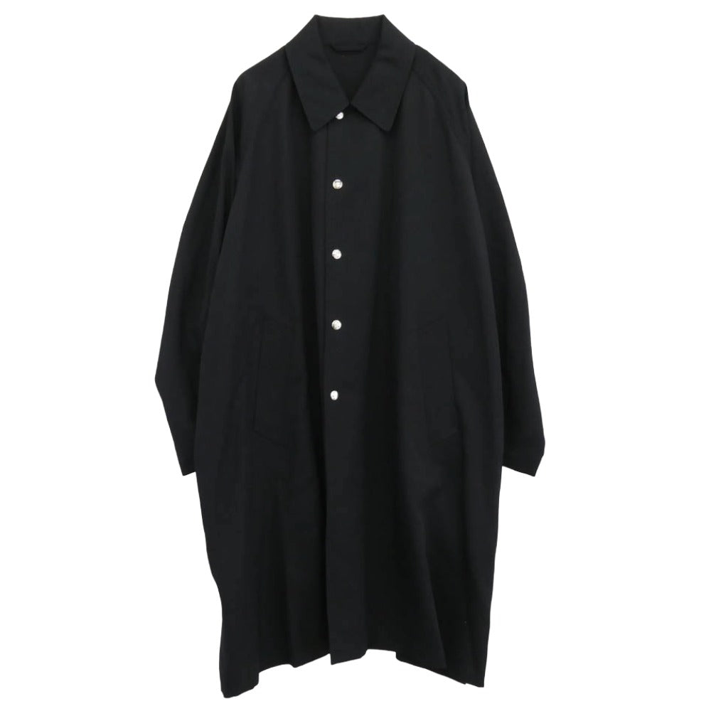 ザ クラシック 21SS 21SS-CKCT-017 BAL COLLAR PONCHO バルカラー ポンチョ オーバーサイズ ジャケット ブラック系 48【美品】【中古】