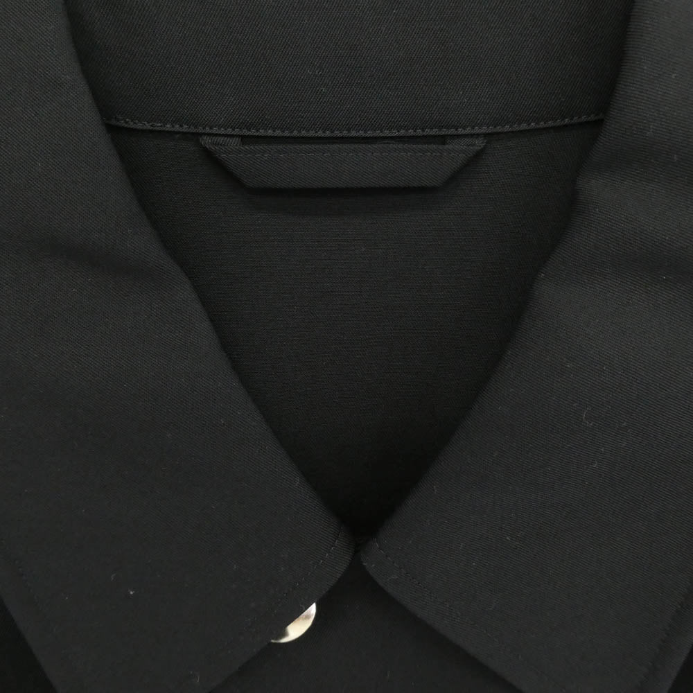 ザ クラシック 21SS 21SS-CKCT-017 BAL COLLAR PONCHO バルカラー ポンチョ オーバーサイズ ジャケット ブラック系 48【美品】【中古】