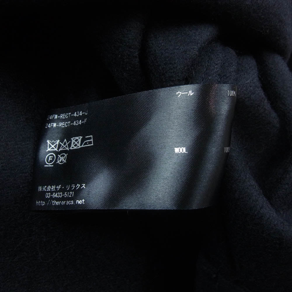 THE RERACS ザリラクス 24AW 24FW-RECT-434-J RERACS FISHING COAT ウール リラクスフィシングコート ブラック系 FREE【中古】