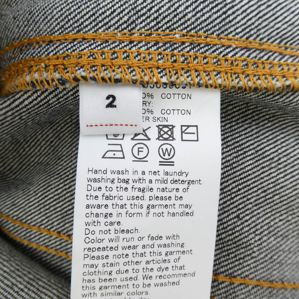 VISVIM ビズビム 25ss 0225905006001 ICT SS 101X JKT UNWASHED アンウォッシュド デニム ジャケット インディゴブルー系 2【新古品】【未使用】【中古】