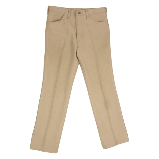 Wrangler ラングラー 00082TN USA製 スラックス 無地 パンツ ベージュ系 W-34 L-33【中古】