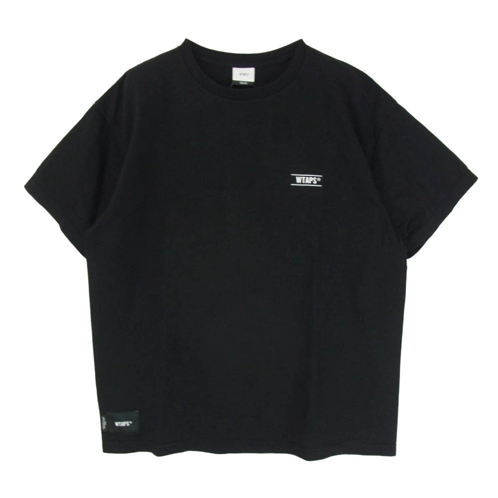 WTAPS ダブルタップス 25SS 251ATDT-STM10S CONTAINING SS COTTON コンテイニング コットン 半袖 Tシャツ カットソー ブラック系 X02【中古】