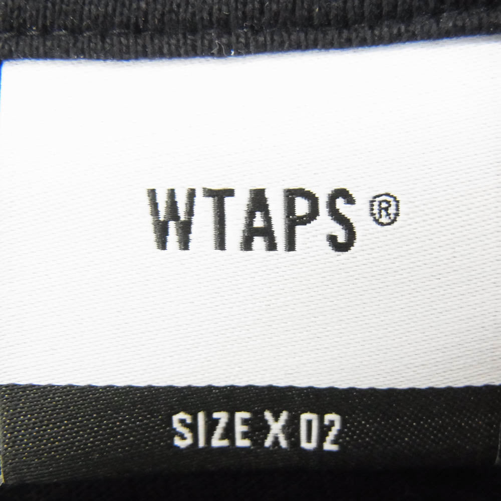 WTAPS ダブルタップス 25SS 251ATDT-STM10S CONTAINING SS COTTON コンテイニング コットン 半袖 Tシャツ カットソー ブラック系 X02【中古】