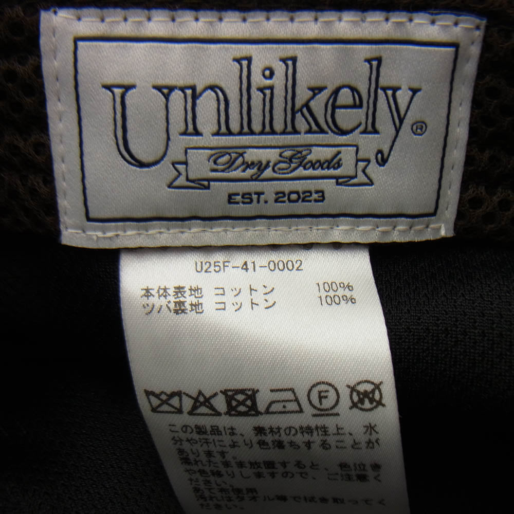 アンライクリー U25F-41-0002 バッジ付き Souvenir Cap EMPIRE STATE スーベニア キャップ エンパイア ステイト キャップ バッチ付 ブラック系 FREE【新古品】【未使用】【中古】