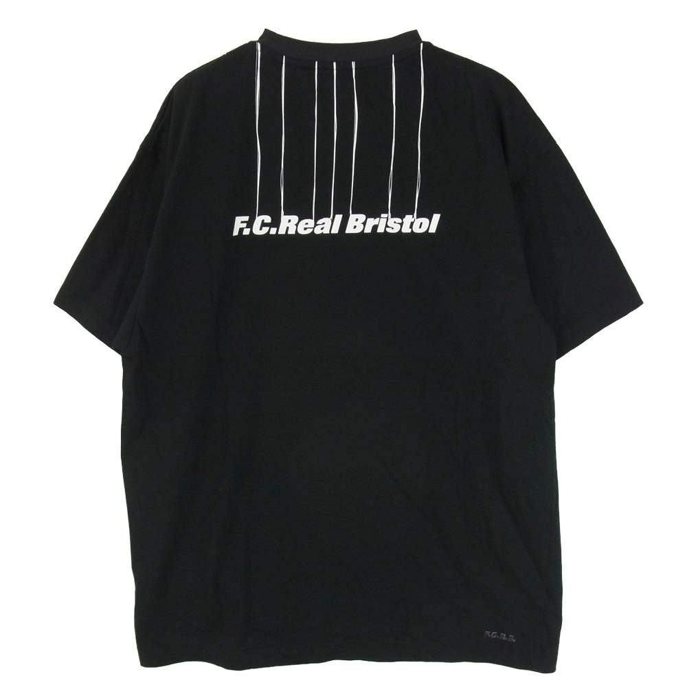 F.C.R.B. エフシーアールビー 25SS FCRB-250131 DEATH STRANDING 2 TITLE LOGO TEE デスストランディング 2 タイトル ロゴ プリント 半袖 Ｔシャツ ブラック系 L【中古】