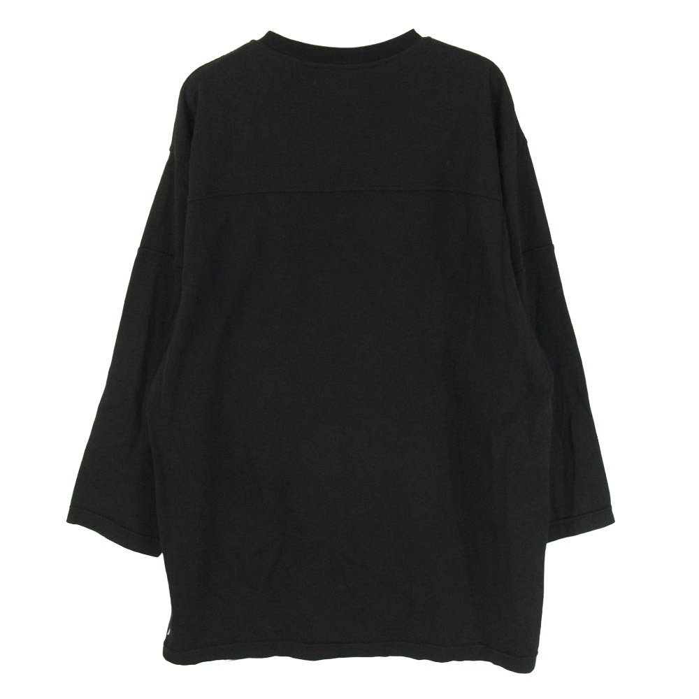 WTAPS ダブルタップス 24SS 241ATDT-CSM18 QB LS RACO ERA フットボール 長袖 カットソー Tシャツ ブラック系 X02【中古】