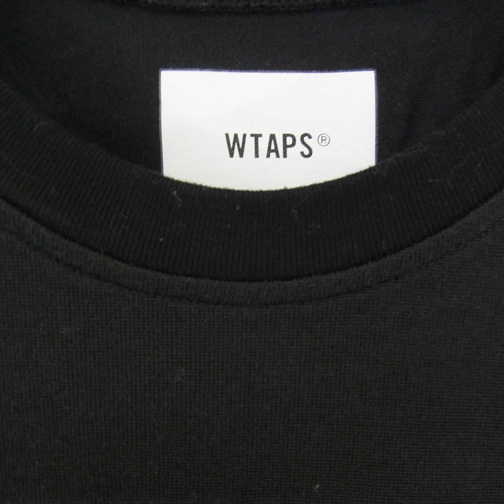 WTAPS ダブルタップス 24SS 241ATDT-CSM18 QB LS RACO ERA フットボール 長袖 カットソー Tシャツ ブラック系 X02【中古】