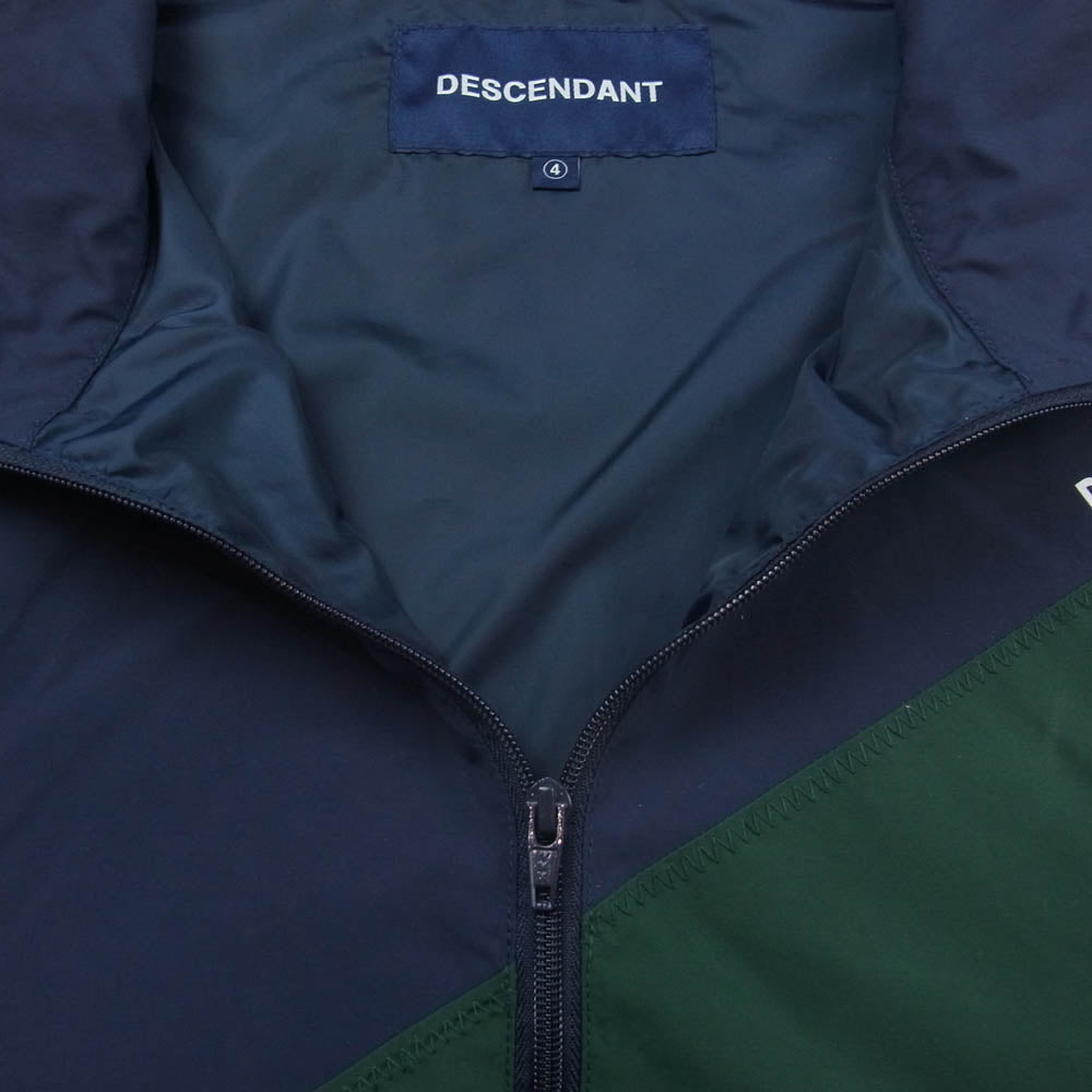 DESCENDANT ディセンダント 24SS 241CPDS-JKM01 VERT NYLON JACKET ヴェール ナイロン ジャケット 高密度ナイロンタッサー トラックジャケット ネイビー系 グリーン系 4【中古】