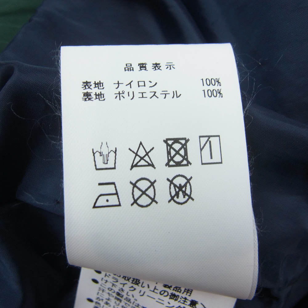 DESCENDANT ディセンダント 24SS 241CPDS-JKM01 VERT NYLON JACKET ヴェール ナイロン ジャケット 高密度ナイロンタッサー トラックジャケット ネイビー系 グリーン系 4【中古】