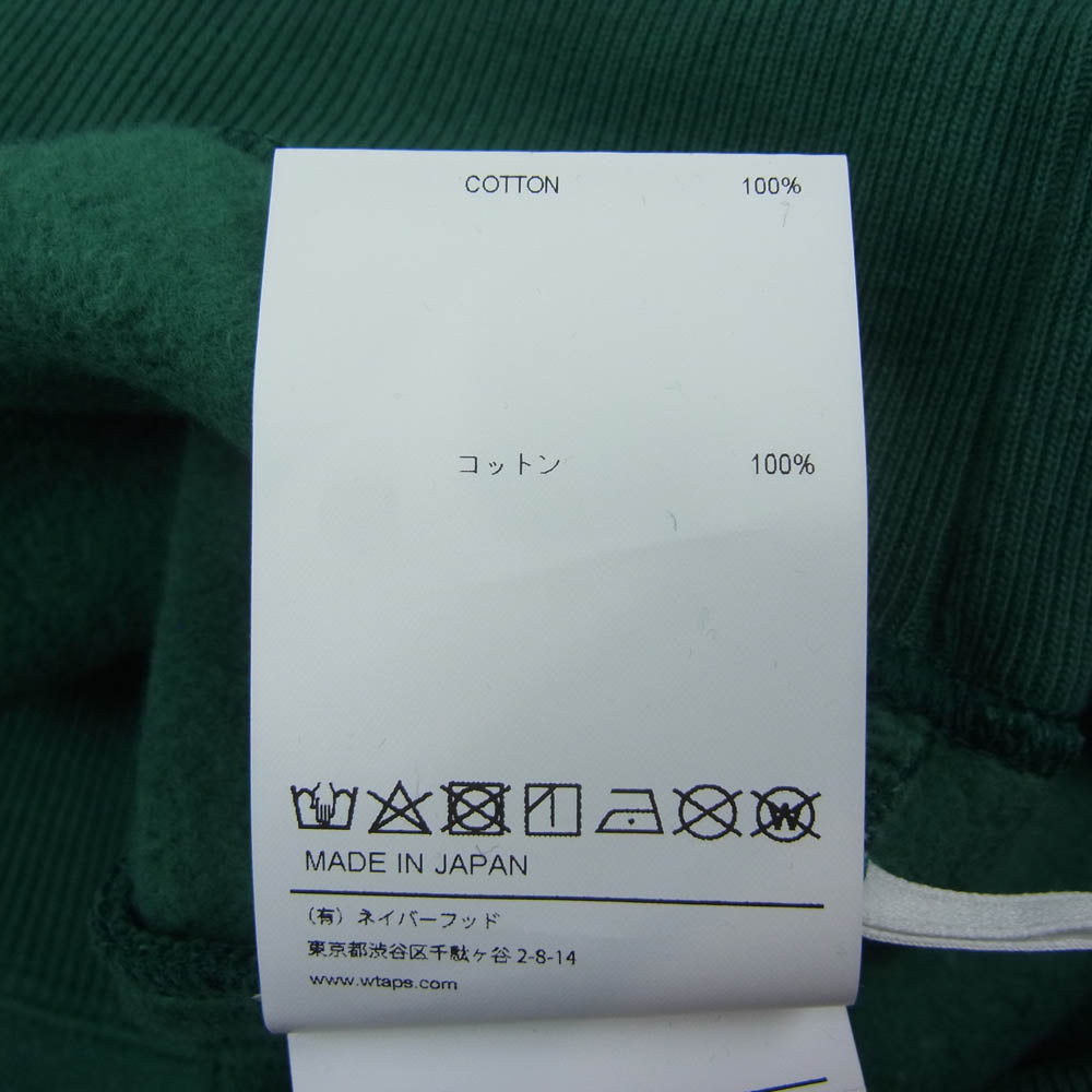 WTAPS ダブルタップス 24AW 241ATDT-CSM03 ACADEMY SWEATER COTTON COLLEGE アカデミー セーター ロゴ コットン カレッジ スウェット トレーナー グリーン系 X03【新古品】【未使用】【中古】