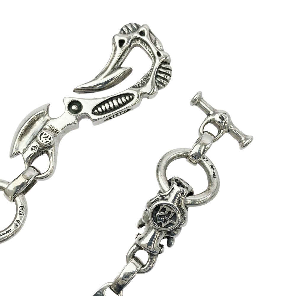 TRAVIS WALKER トラヴィスワーカー 12ミートリンク 2ガーゴイル バイオフック ウォレットチェーン シルバー系【中古】 TRAVIS WALKER トラヴィスワーカー 12ミートリンク 2ガーゴイル バイオ