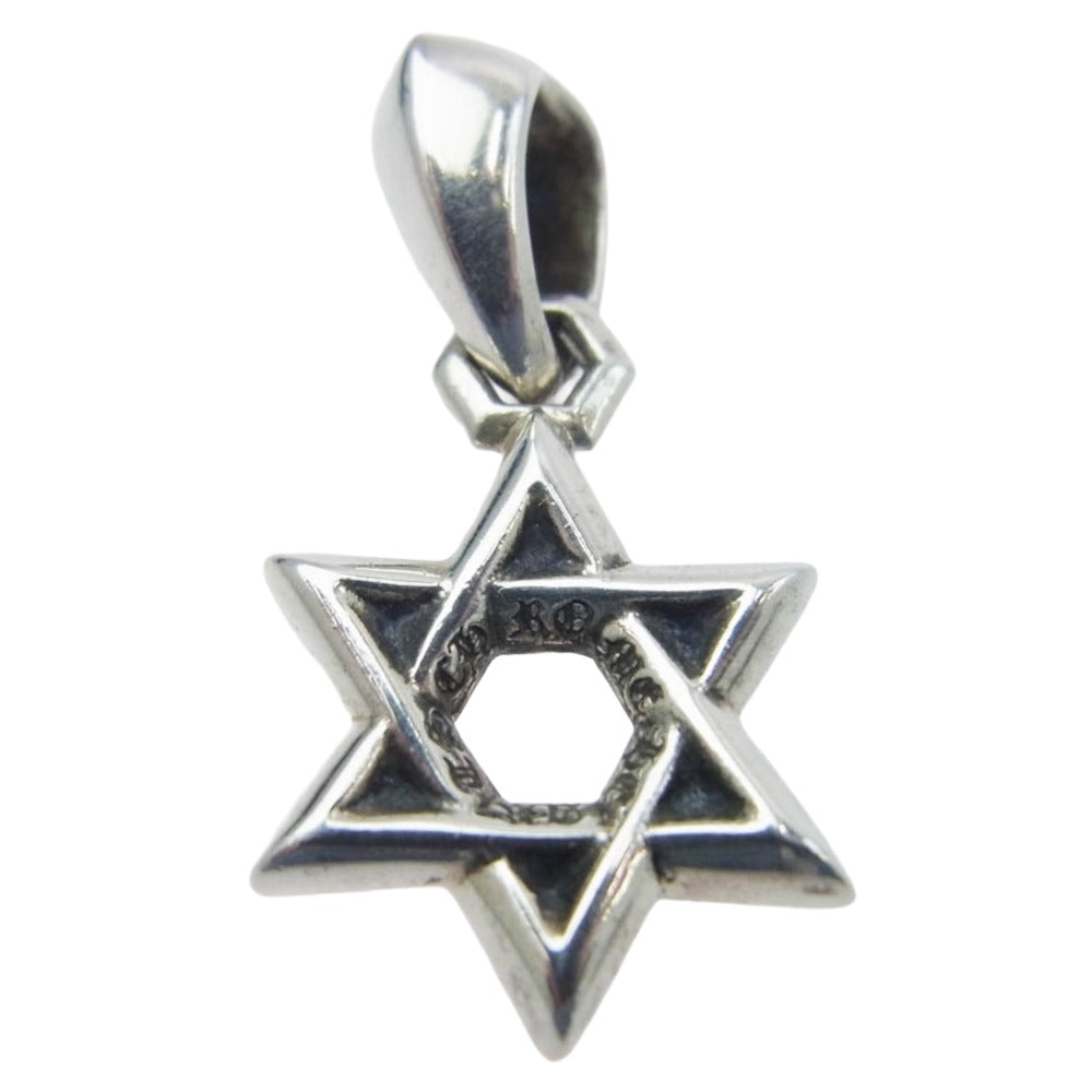 CHROME HEARTS クロムハーツ（原本無） STAR OF DAVID CHARM スターオブダビデ チャーム ペンダントトップ シルバー系【中古】