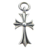 CHROME HEARTS クロムハーツ（原本無） TINY CH CROSS タイニー CH クロス チャーム ペンダントトップ シルバー系【中古】