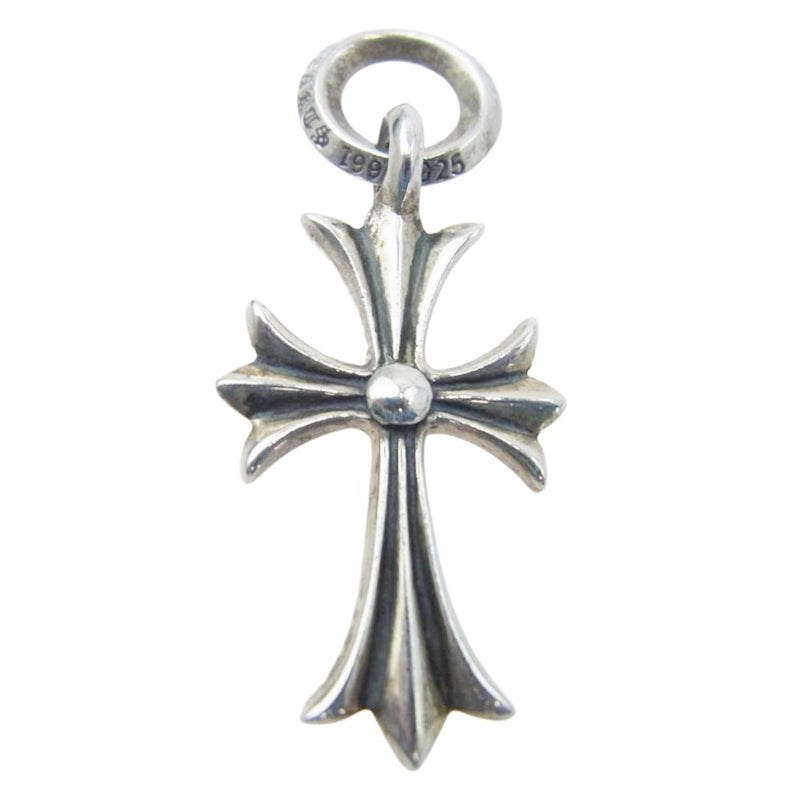 CHROME HEARTS クロムハーツ（原本無） TINY CH CROSS タイニー CH クロス チャーム ペンダントトップ シルバー系【中古】