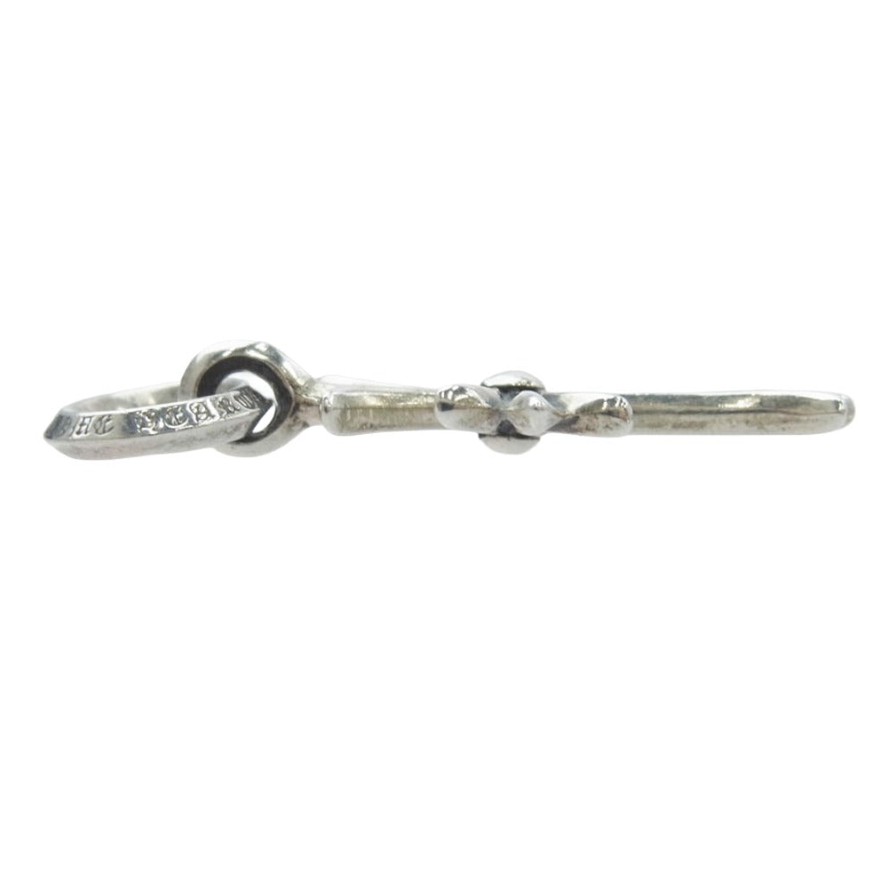 CHROME HEARTS クロムハーツ（原本無） TINY CH CROSS タイニー CH クロス チャーム ペンダントトップ シルバー系【中古】