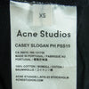 ACNE STUDIOS アクネストゥディオズ CASEY SLOGAN PHOTO COPY スウェット トレーナー ブラック系 XS【中古】