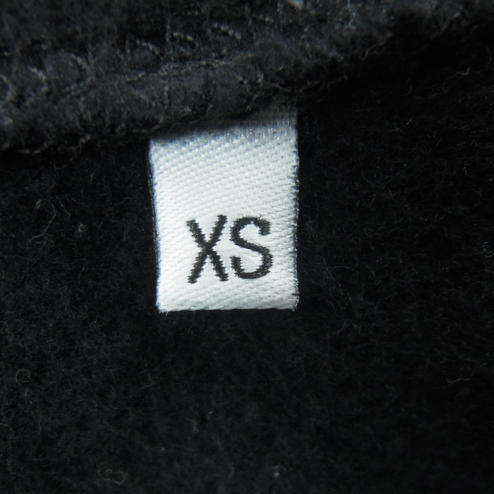 AMI PARIS アミパリス H15J003.74 Alexandre Mattiussi ロゴアップリケ フーディー パーカー ブラック系 XS【中古】