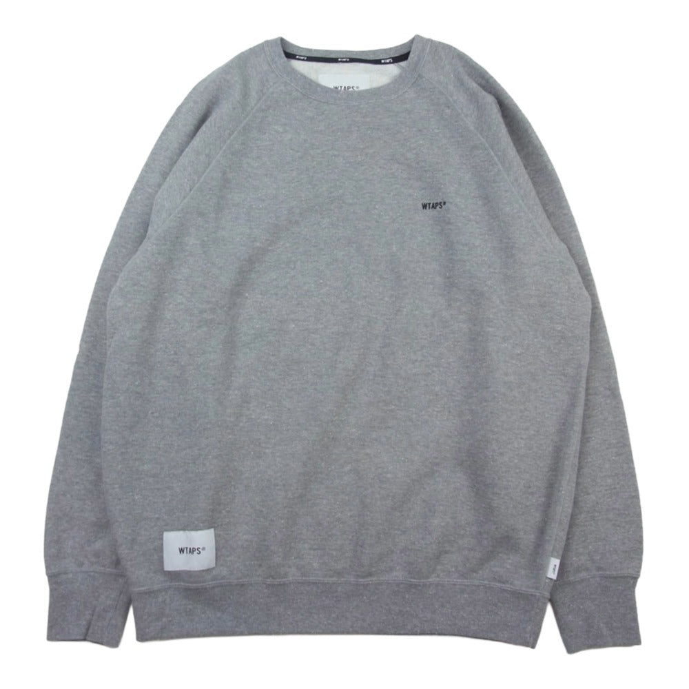 WTAPS ダブルタップス 242ATDT-CSM25 SWEATER CTPL ASH GRAY クルーネック スウェット トレーナー グレー系 X02【中古】