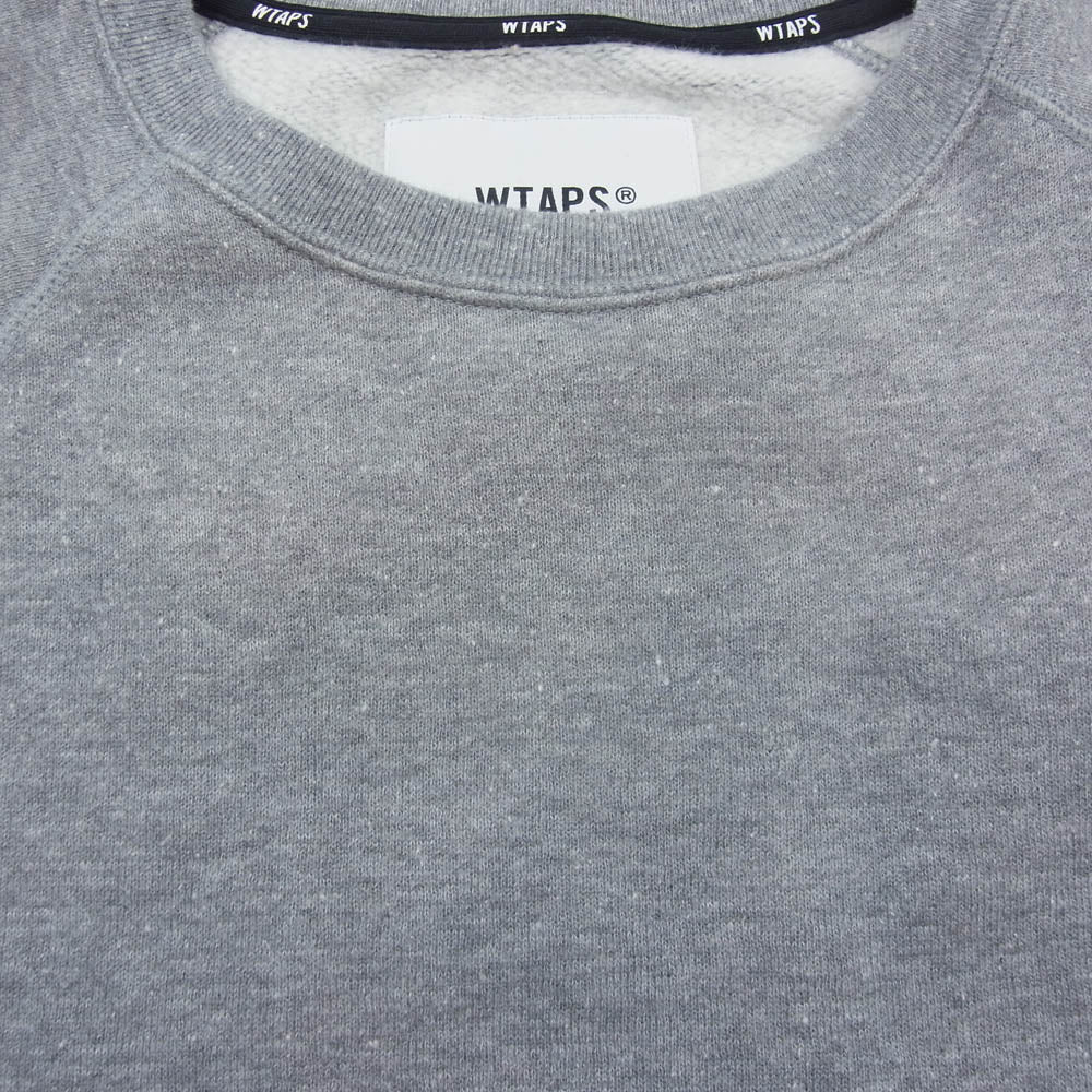 WTAPS ダブルタップス 242ATDT-CSM25 SWEATER CTPL ASH GRAY クルーネック スウェット トレーナー グレー系 X02【中古】