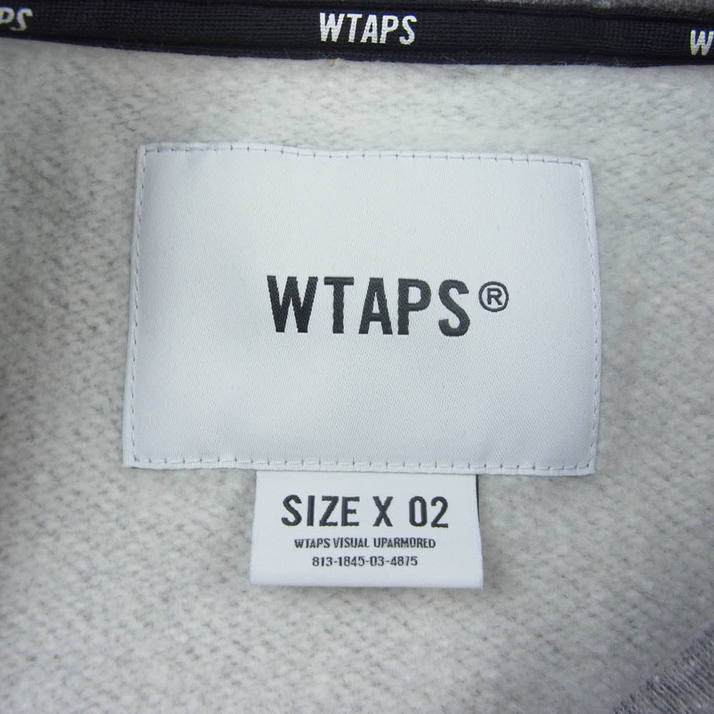 WTAPS ダブルタップス 242ATDT-CSM25 SWEATER CTPL ASH GRAY クルーネック スウェット トレーナー グレー系 X02【中古】