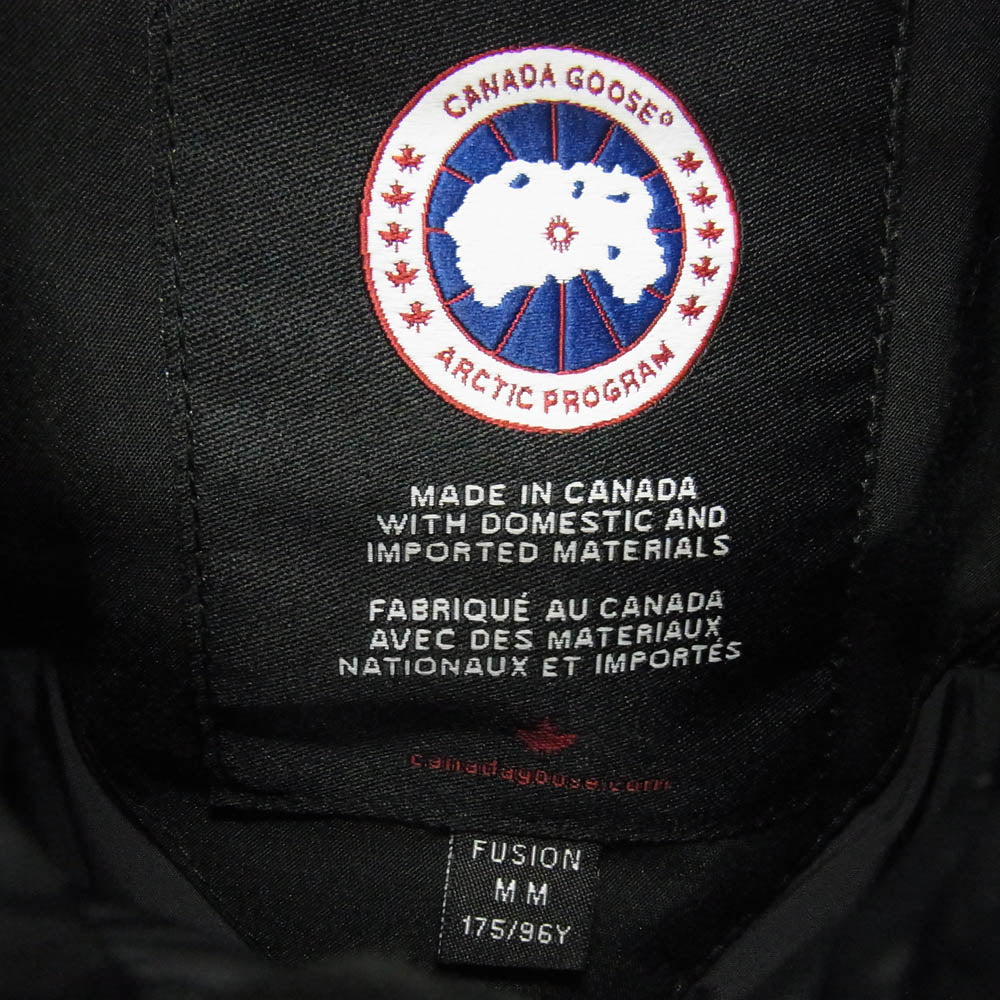 CANADA GOOSE カナダグース 3426MA 国内正規品 カナダグースジャパンタグ Chateau Parka Fusion Fit シャトーパーカー ダウンジャケット ブラック系 M【中古】