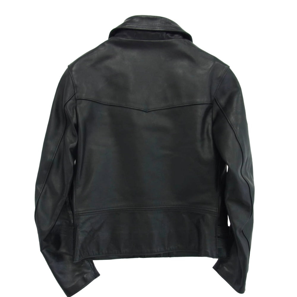 トリプルシックス 英国製 レディース サイドベルト ライダースジャケット ブラック系 34【中古】